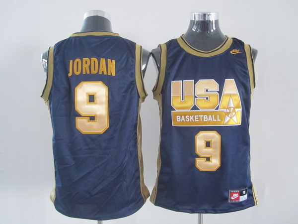  USA 9 Michael Jordan Blue Jersey